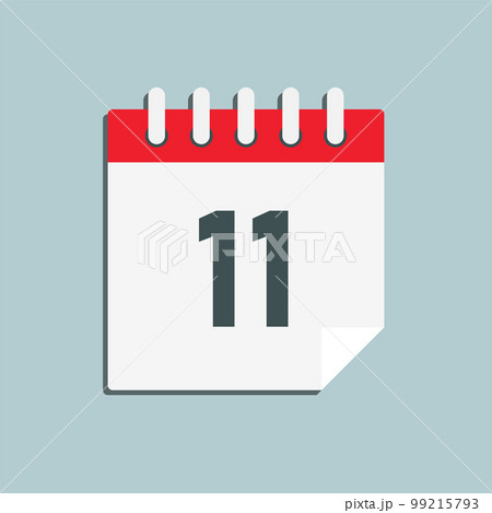 Icon page calendar day - number 11 99215793