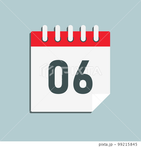 Icon page calendar day - number 6 99215845