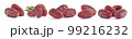 Collage of dates fruit on white background 99216232