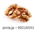 Kernel walnuts in closeup 99216501