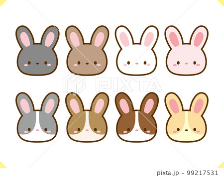 うさぎのイラスト素材セット 99217531
