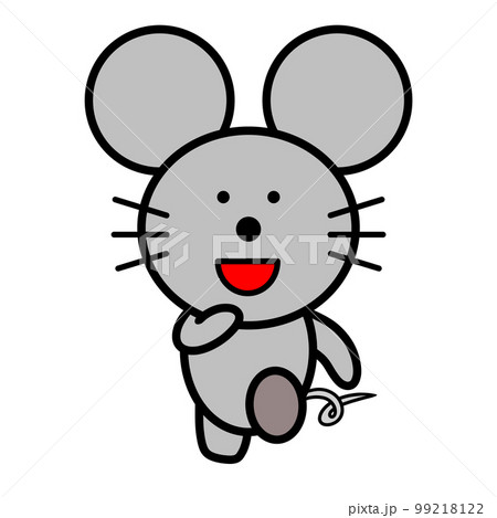 走るネズミのイラスト 99218122