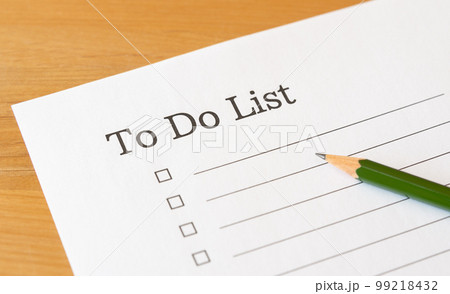 To Do リスト　やることリスト　チェック表 99218432
