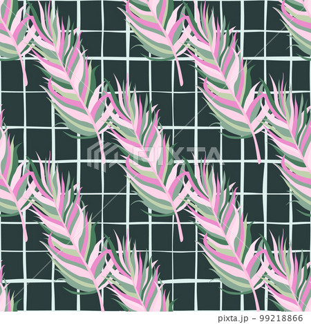 Seamless pattern with feathers. Abstract tropical palm leaves. Seamless pattern with feathers. Abstract tropical palm leaves. 99218866