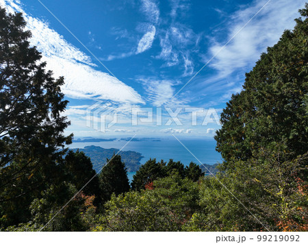 愛媛県宇和島市　高森山山頂からの風景 99219092