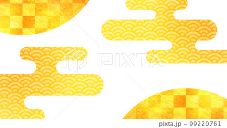 和風なデザイン素材シリーズ 和風なデザイン素材シリーズ 99220761