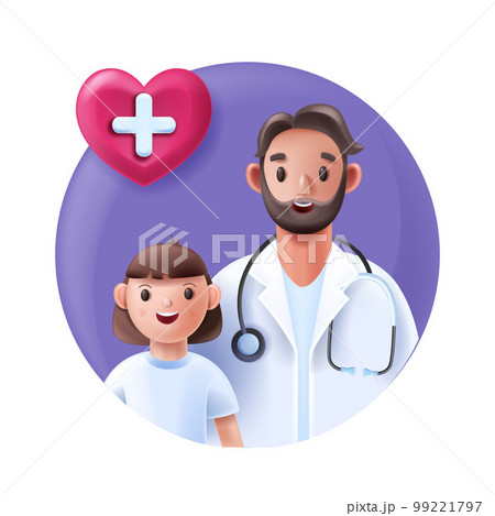 pediatrician stethoscope cartoon