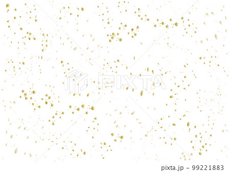 飛びはねたインクの模様イラスト（金色グラデーション）　　　　　　　　 99221883