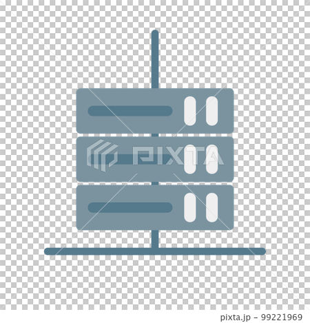 Network connected server icon. vector. 99221969