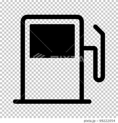 シンプルなガソリンスタンドアイコン。給油。ガソリン。ベクター。 99222054