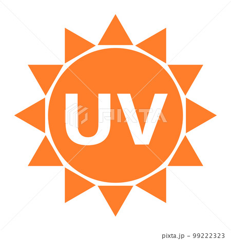 UVのアイコン。紫外線。ベクター。 99222323