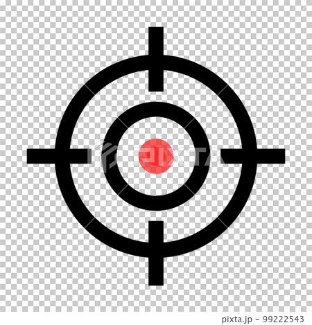 スナイパーの照準アイコン。ターゲット。レティクル。ベクター。 99222543