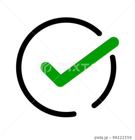 丸いチェックボックス。選択肢や入力ボックス。ベクター。 丸いチェックボックス。選択肢や入力ボックス。ベクター。 99222550