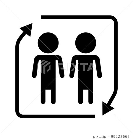 インサイダー情報のシルエットアイコン。ベクター。 99222662