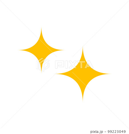 キラキラマークのアイコン。ピカピカやキラキラのエフェクト。デコレーション。ベクター。 99223049