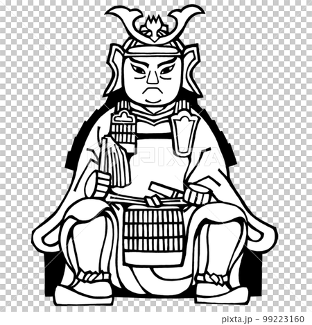 戦国武将・上杉憲正（モノクロ） 99223160