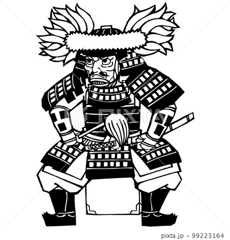 戦国武将・佐竹義重（モノクロ） 99223164