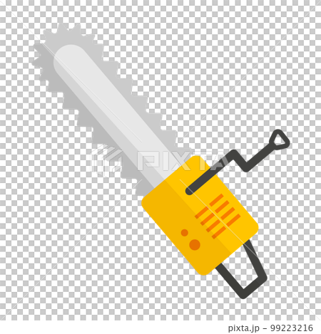 フラットデザインのチェンソーアイコン。電力工具。ベクター。 フラットデザインのチェンソーアイコン。電力工具。ベクター。 99223216