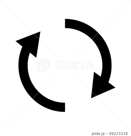回転矢印。リロード。リフレッシュ。ベクター。 99223328