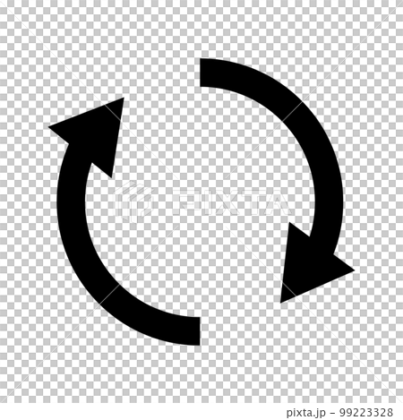 回転矢印。リロード。リフレッシュ。ベクター。 99223328