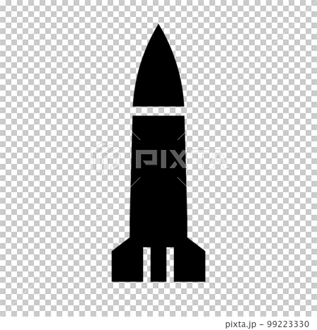 Launch rocket silhouette icon. vector. Launch rocket silhouette icon. vector. 99223330