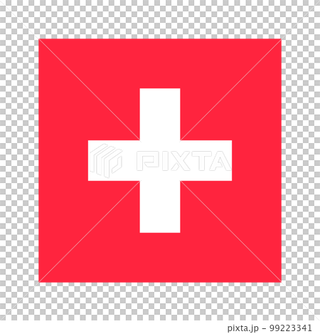 瑞士國旗。向量。 瑞士國旗。向量。 99223341