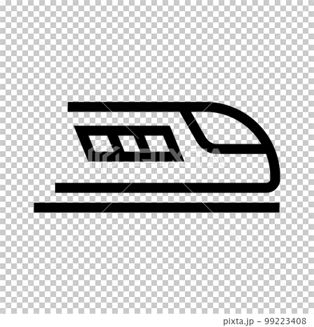 Simple bullet train icon. traffic. vector. 99223408