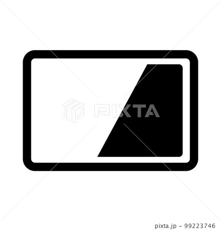 ICカードのシルエットアイコン。スマートカード。チップカード。ベクター。 99223746