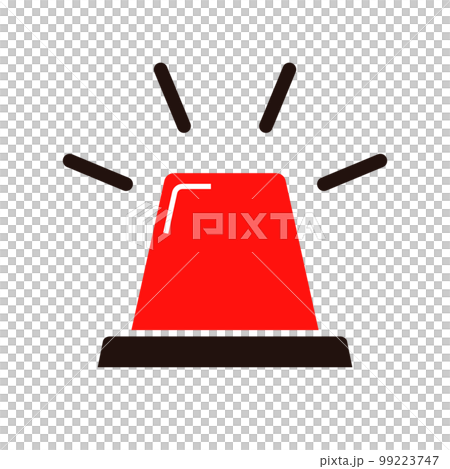 Lighted red lamp icon. emergency lamp. vector. Lighted red lamp icon. emergency lamp. vector. 99223747