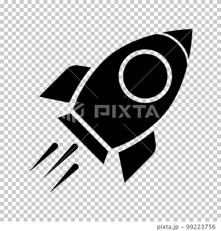 Missile attack silhouette icon. vector. Missile attack silhouette icon. vector. 99223756
