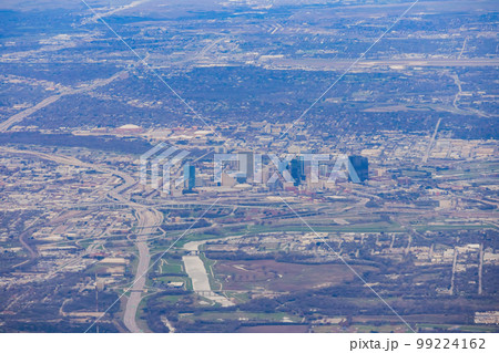 Aerial view of the Dallas city downtown cityscape Aerial view of the Dallas city downtown cityscape 99224162
