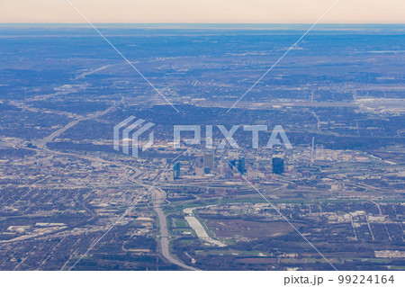 Aerial view of the Dallas city downtown cityscape Aerial view of the Dallas city downtown cityscape 99224164