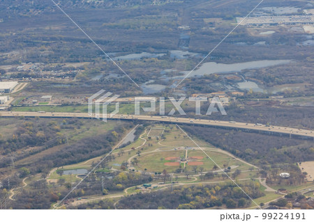 Aerial view of the Dallas city downtown cityscape Aerial view of the Dallas city downtown cityscape 99224191