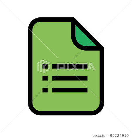 File list icon line isolated on white background. Black flat thin icon on modern outline style. Linear symbol and editable stroke. Simple and pixel perfect stroke vector illustration 99224910