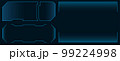 Science Fiction elements for the GUI, UI interface. Holographic frames with a gradient. 99224998
