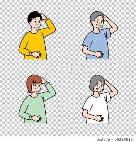 患有肥胖症的男女老少 99228618