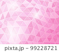 ピンク色のポリゴンのモザイク模様の背景 99228721