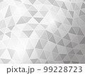 モノクロのポリゴンのモザイク模様の背景 99228723