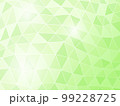 緑色のポリゴンのモザイク模様の背景 99228725