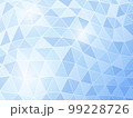 青色のポリゴンのモザイク模様の背景 99228726