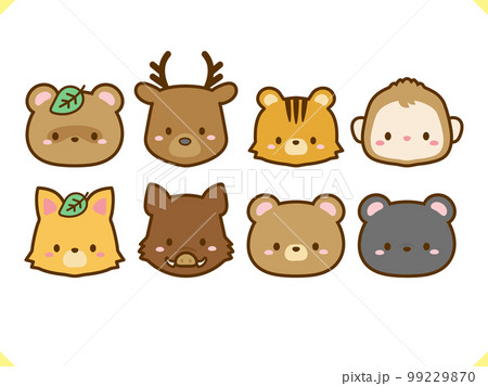 森の動物たち＿イラスト素材セット 99229870