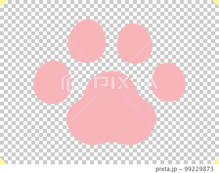 Animal footprints _ Paw illustration material no stroke Animal footprints _ Paw illustration material no stroke 99229873