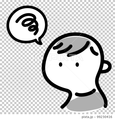 簡單可愛的人物偶像Moyamoya男 99230416