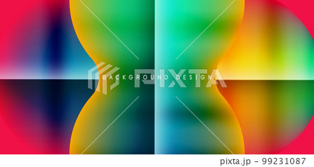 Colorful circle abstract background. Template for wallpaper, banner, presentation, background 99231087
