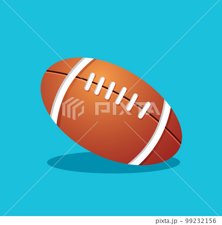 Rugby ball isolated vector illustration 99232156