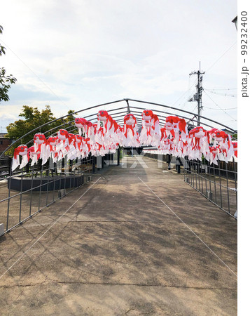 白壁の町並みの金魚ちょうちん 白壁の町並みの金魚ちょうちん 99232400