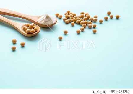 大豆プロテイン　植物性タンパク質の写真素材 99232890