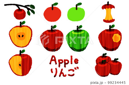 りんごのイラストセット 99234445