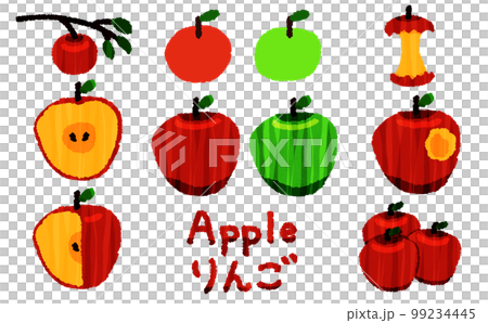 りんごのイラストセット 99234445