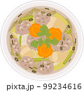 タイ料理「薄口スープ」のイラスト(真上) 99234616